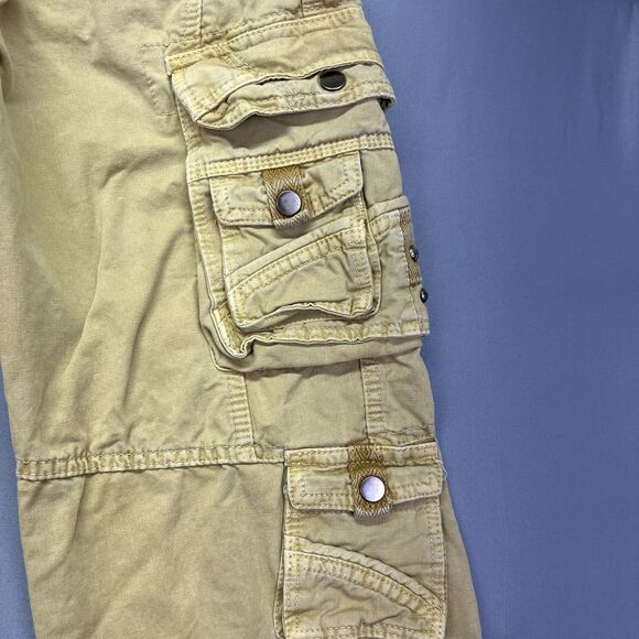 Junye Jeans Men’s Size 36 Cargo Pants Tan Yellow Sand Military Tactical Grunge‎ - Picture 5 of 16